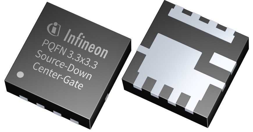 New OptiMOS™ power MOSFET package enables innovative Source-Down technology for PQFN 3.3 x 3.3 mm2 in 25 V to 100 V variants